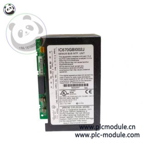 GE IC670GBI002 Bus Interface Unit for Field I/O Control