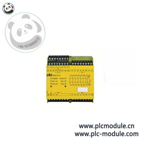 Pilz 301140 Safety Relay Module, 24VDC, 2-Channel Output, DIN Rail Mount